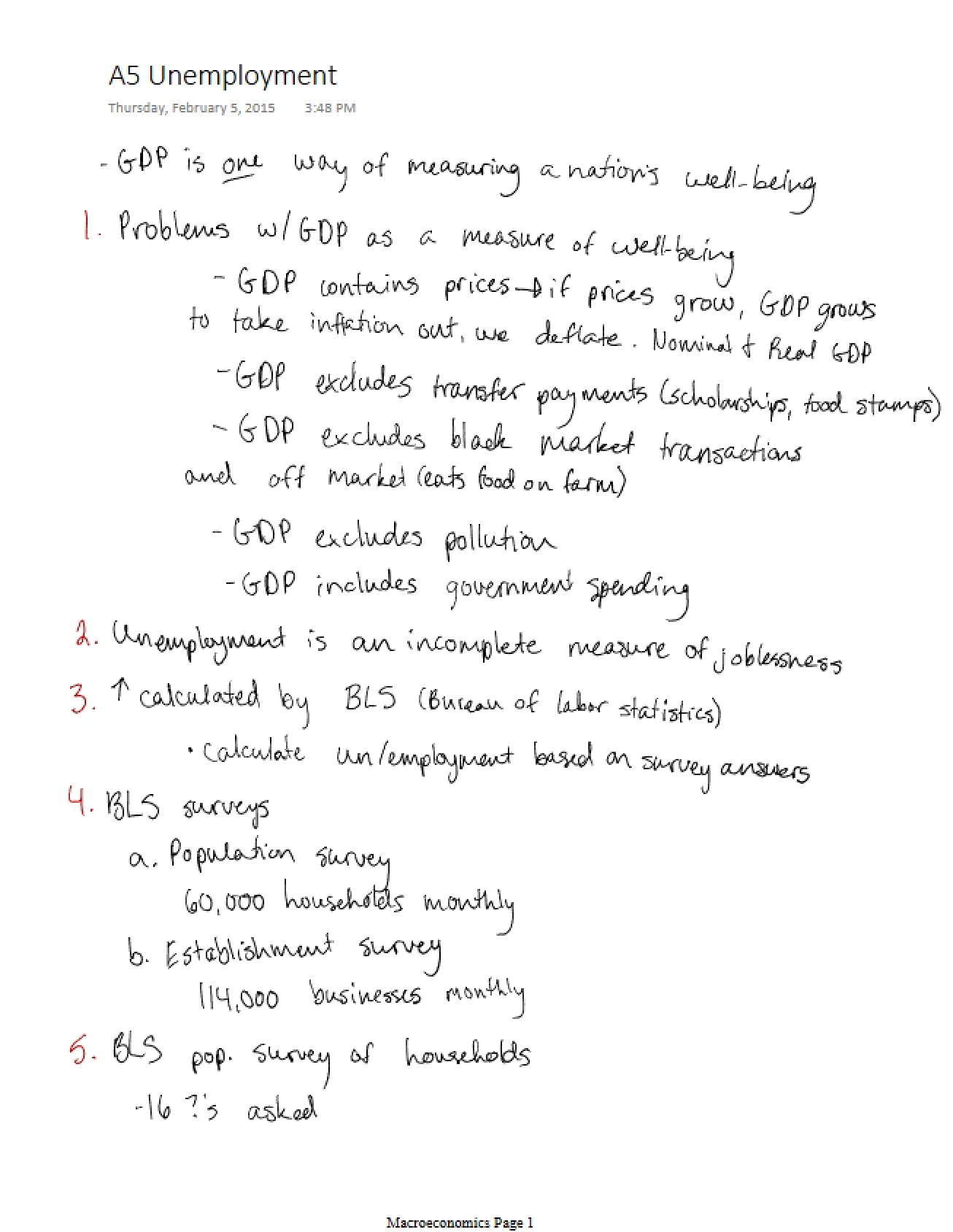 Understanding Unemployment