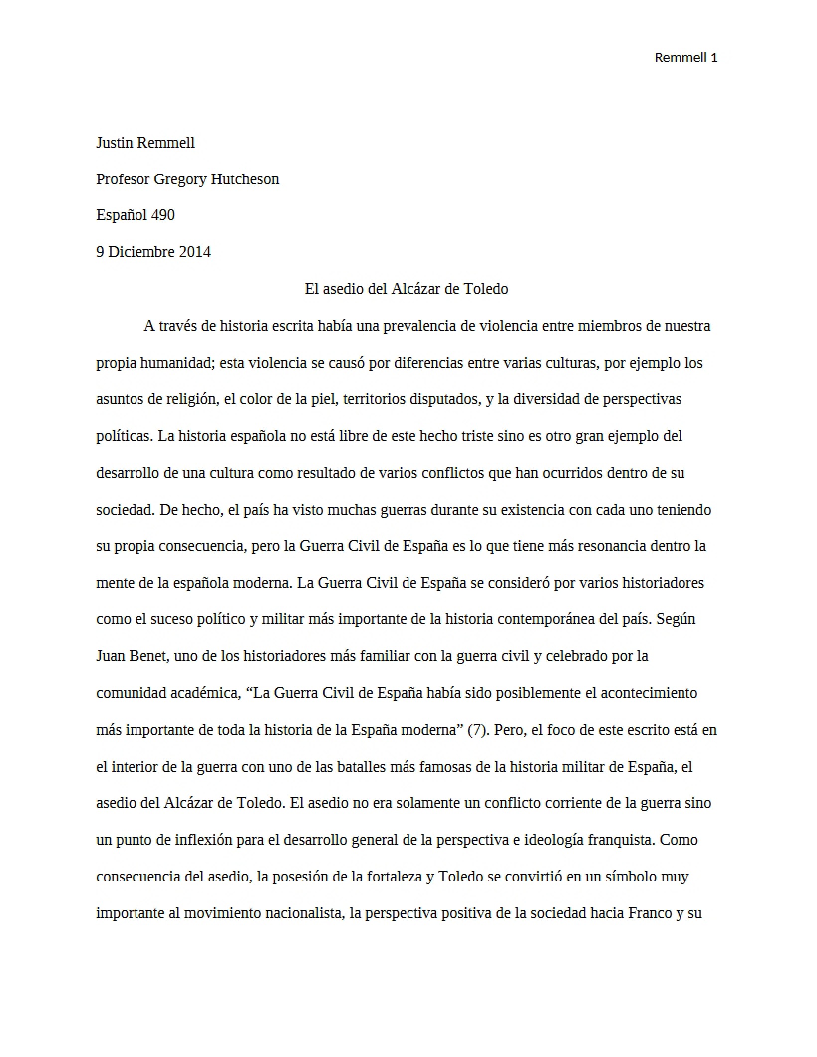 Essay Assignment