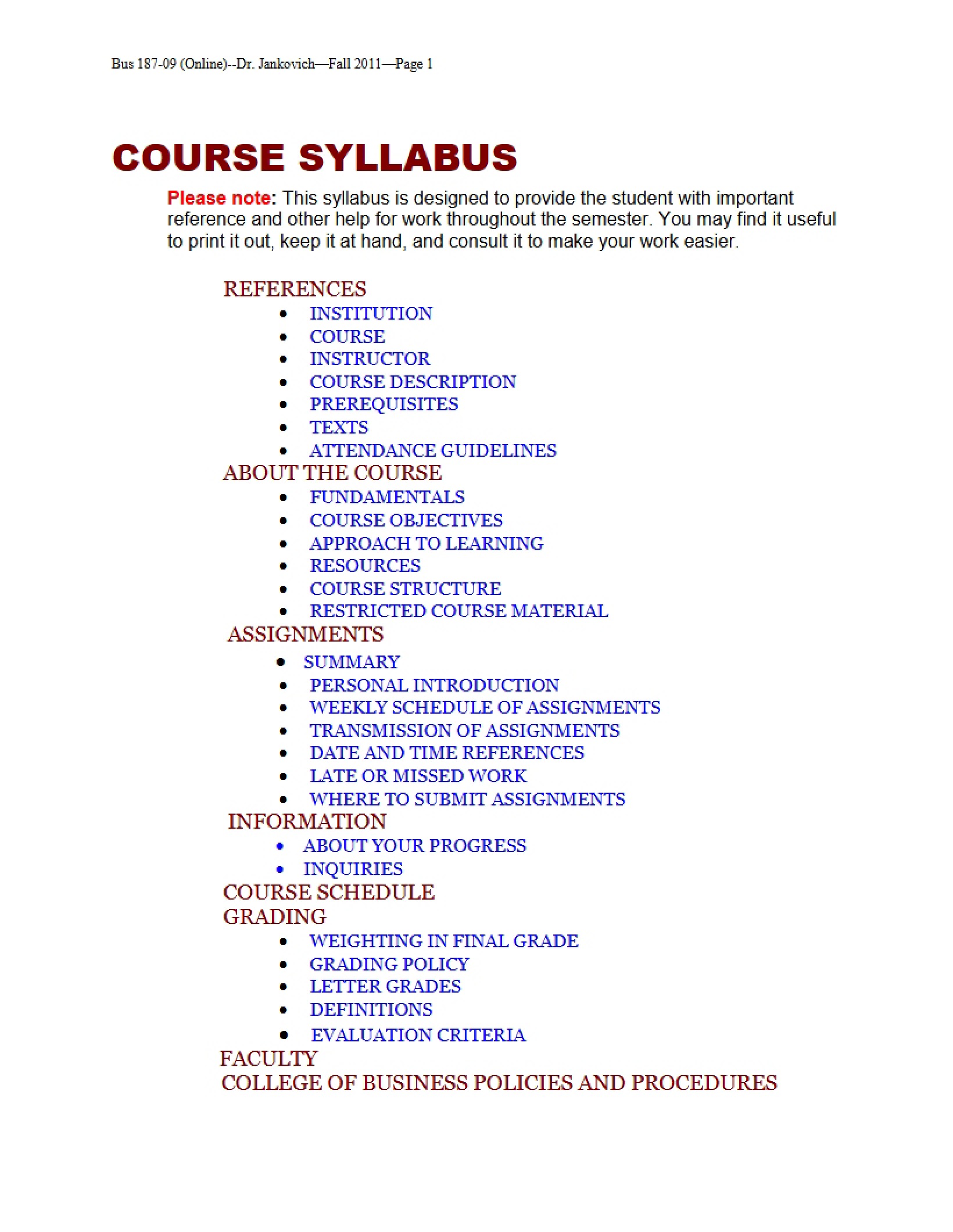Global Dimensions Syllabus