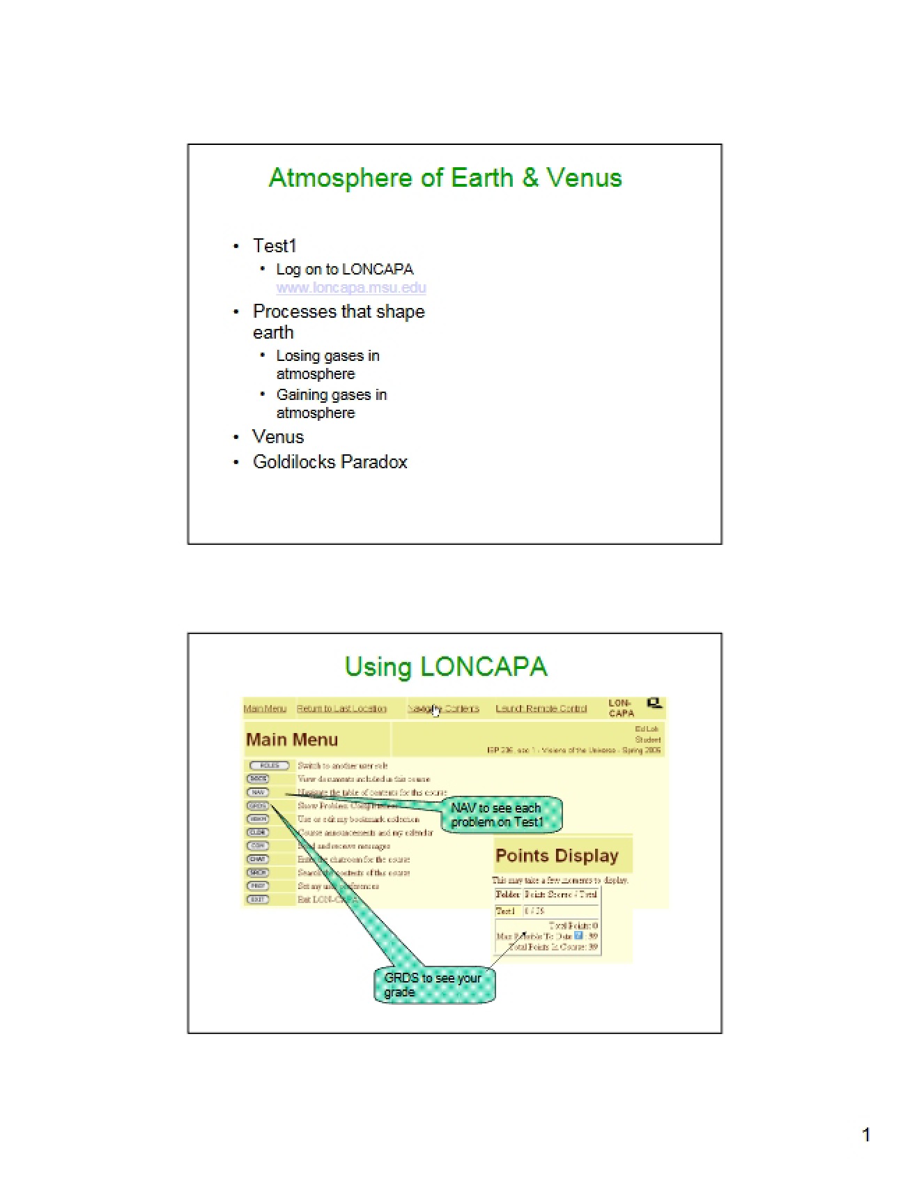 Venus and Earth Atmospheres