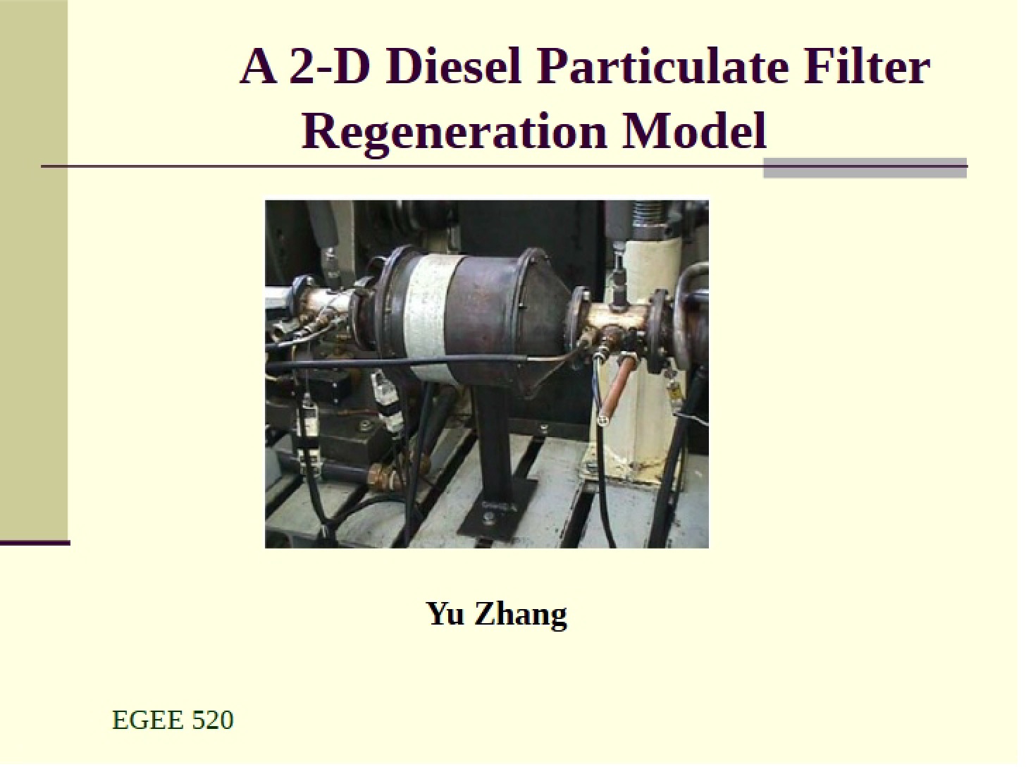 Filter for Diesel Particulates