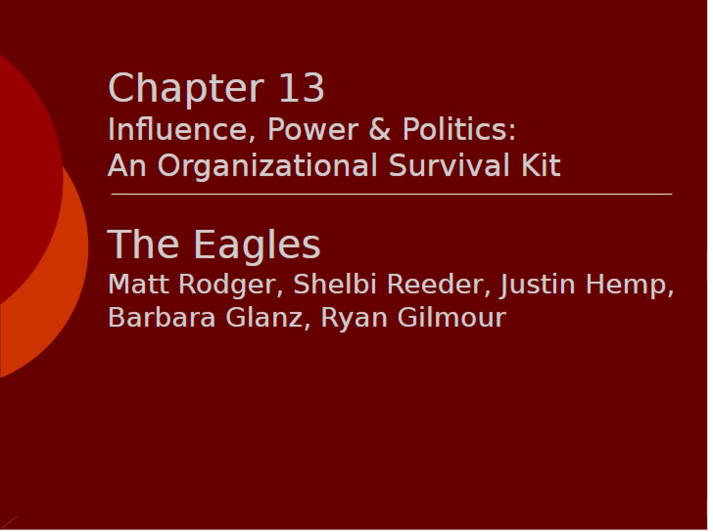 Principles of Leadership