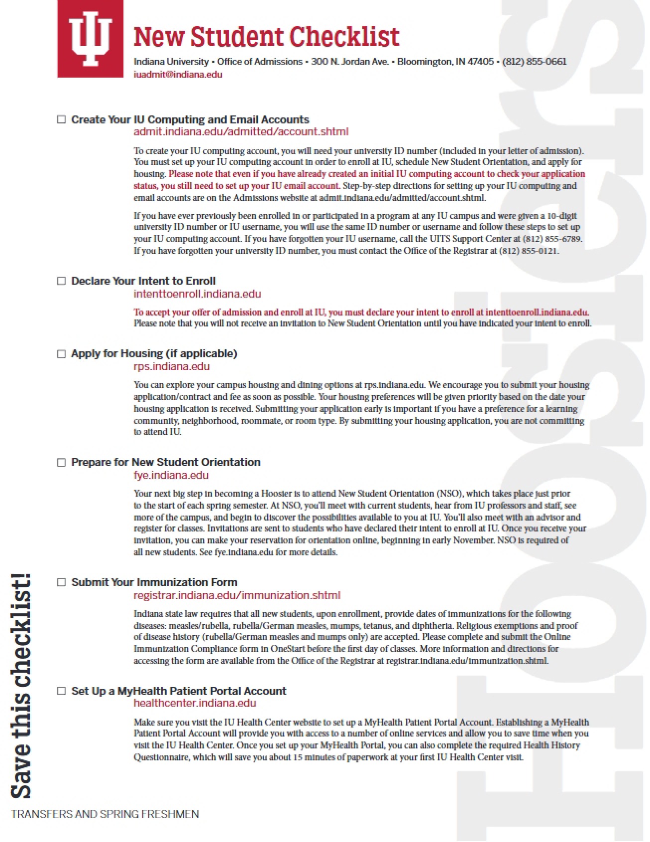 Admitted Student Information 14-15