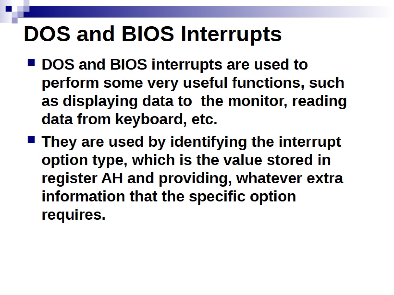 Microprocessor Lab Notes