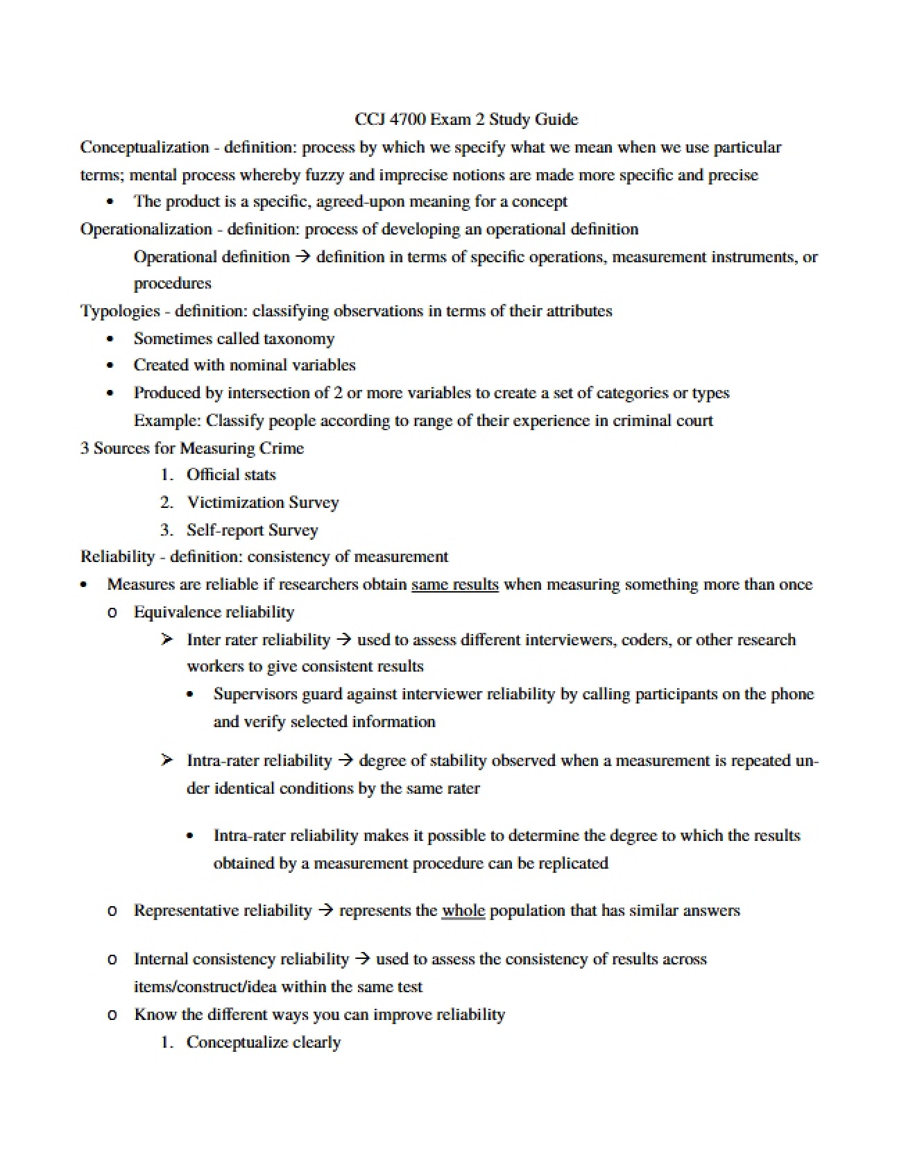 Materials for the Second Examination