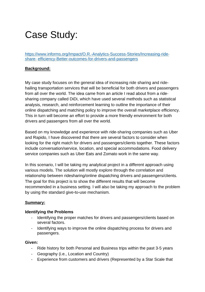 Increasing Rideshare Efficiency for Better Driver Outcomes