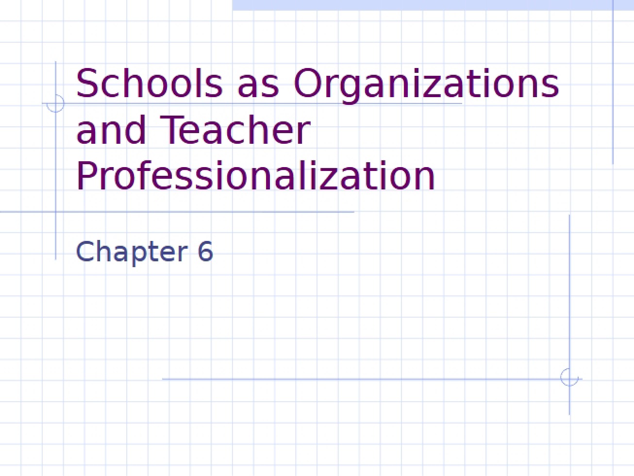 Organizational Structure of Schools