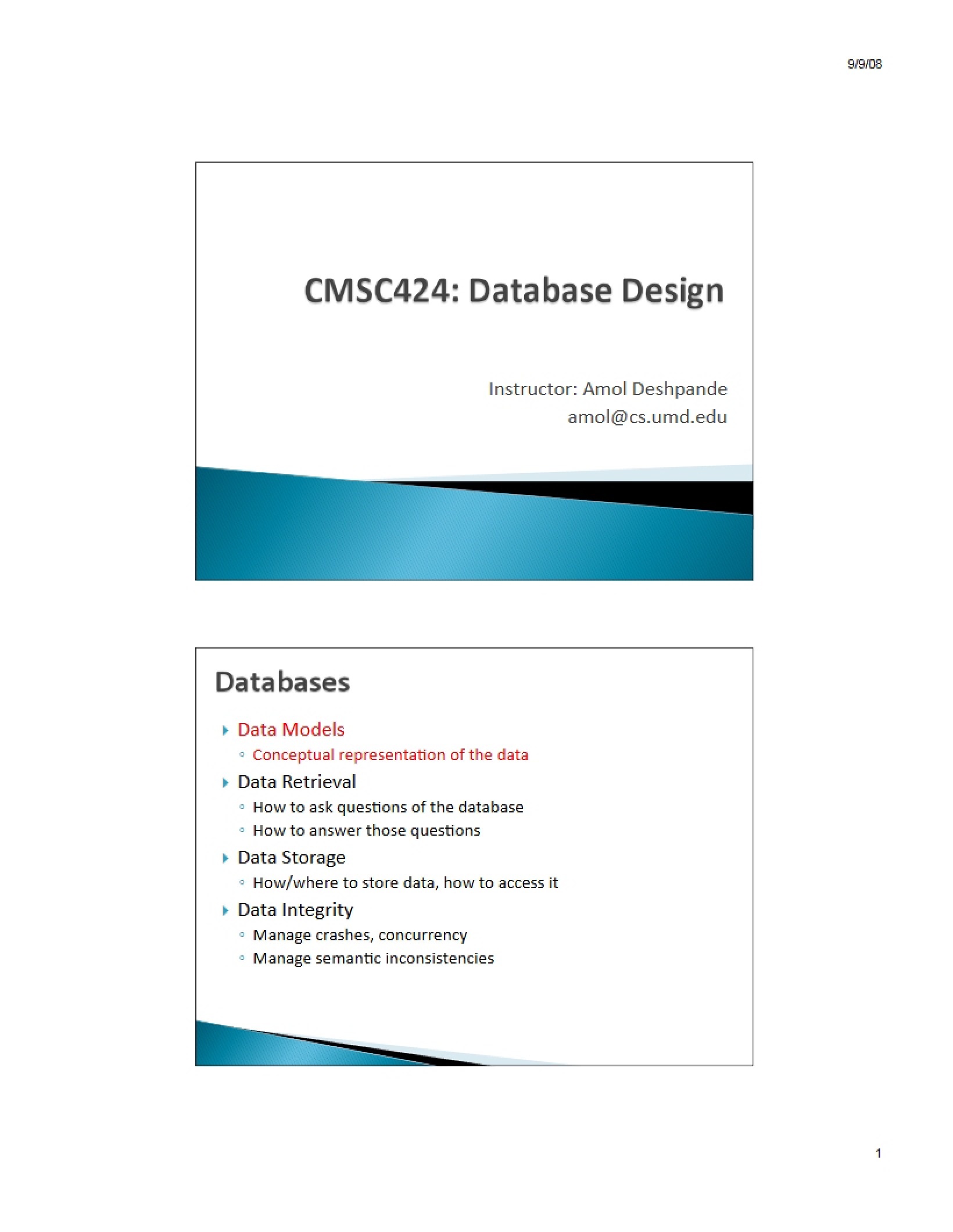 Database Design Basics