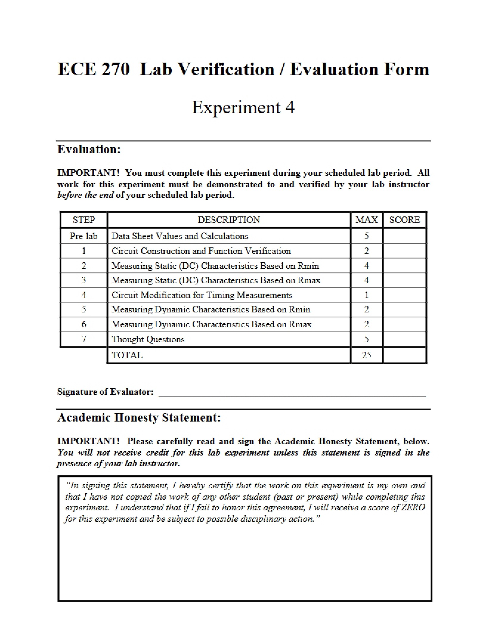 Experiment Four