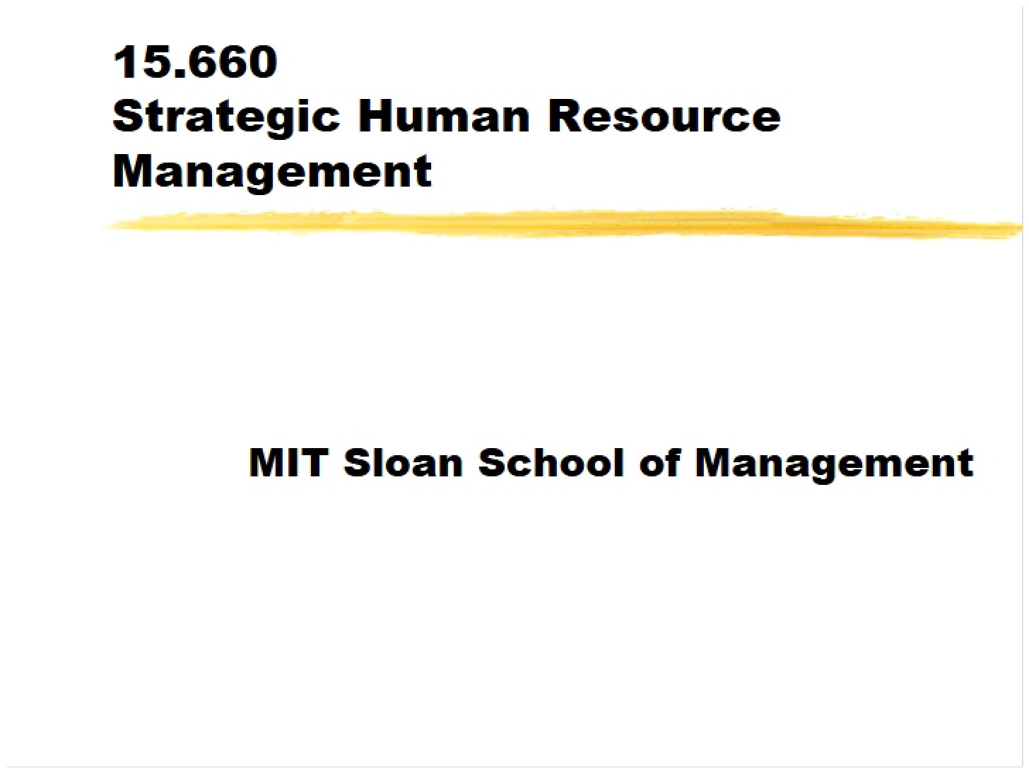 Slides from Class
