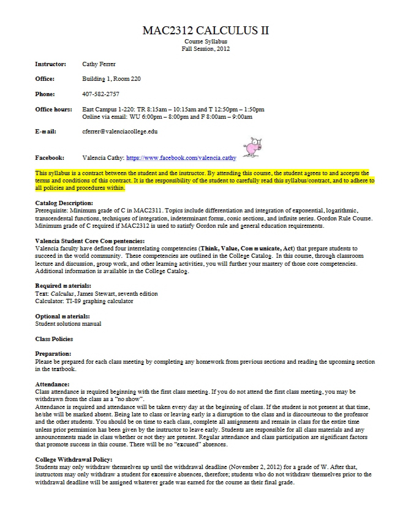 Course Syllabus