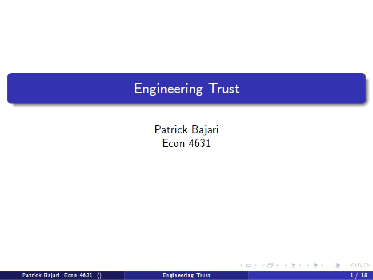 Trust Engineering