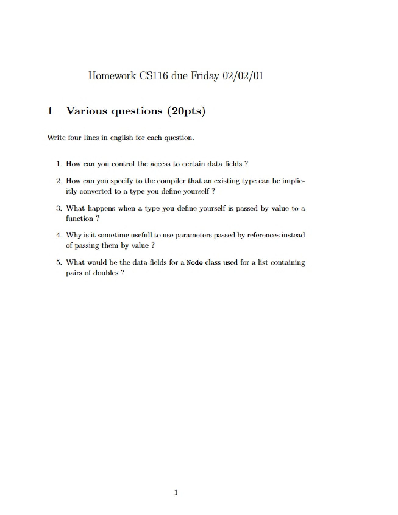 Programming Introduction Homework Assignment