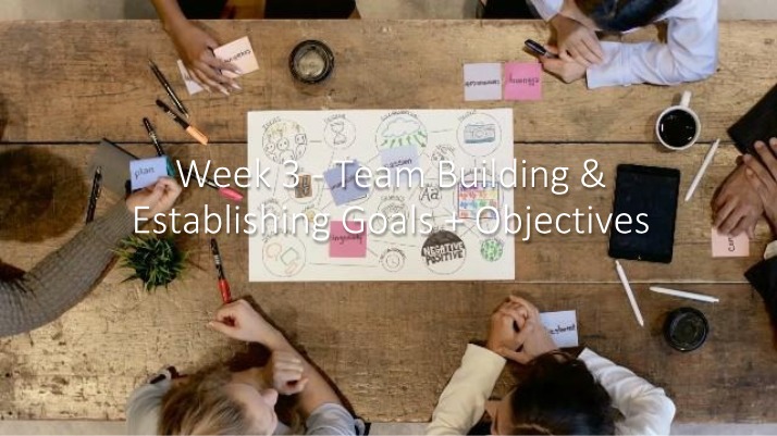 Week 3 - Team Building and Establishing Goals and Objectives