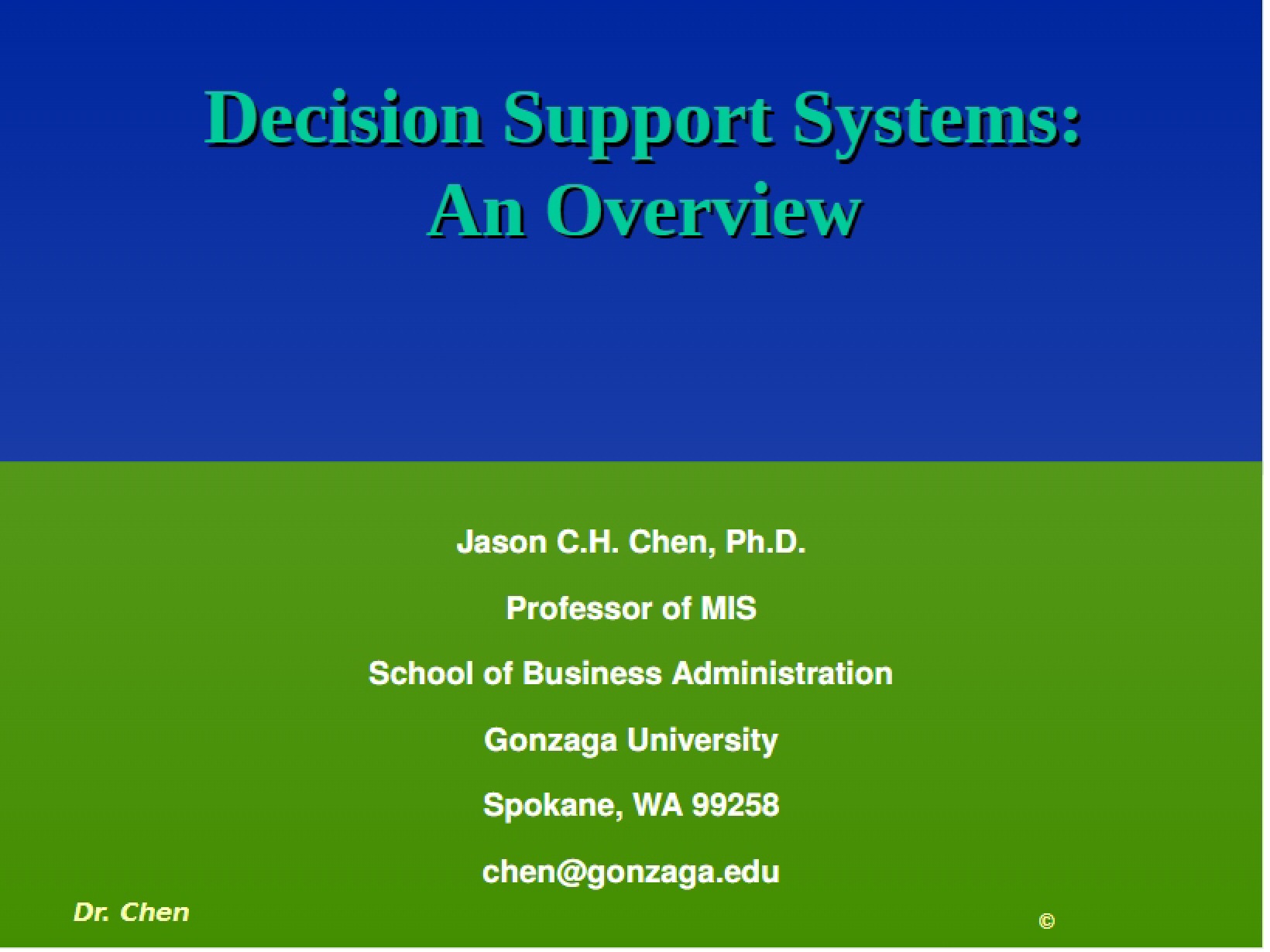Overview of DSS
