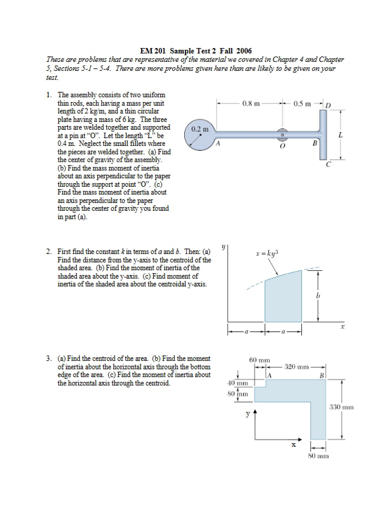 Sample Test 2 (Fall 2006)