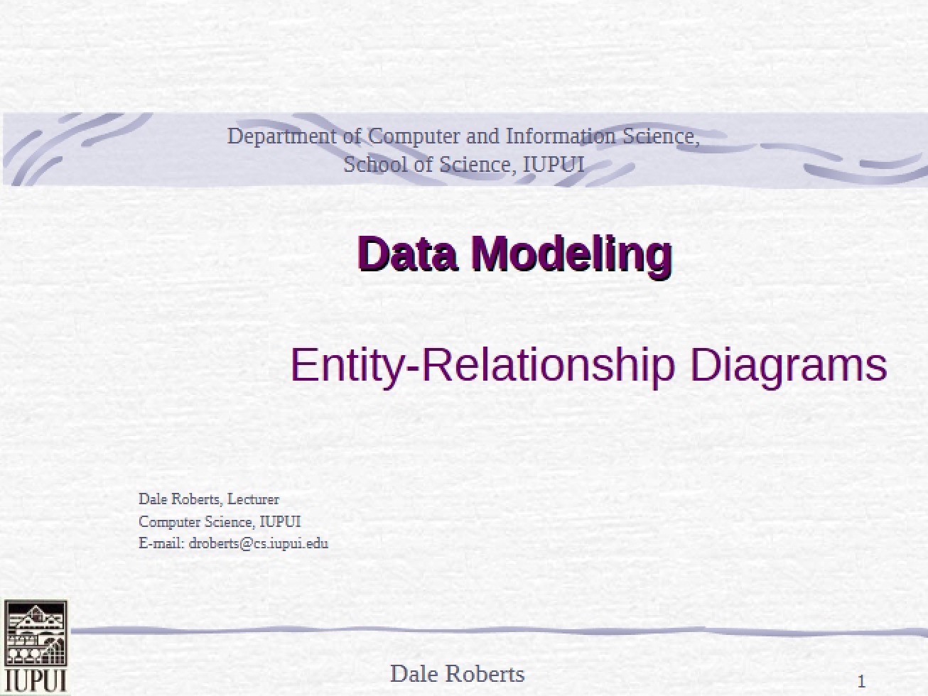 Modeling of Data