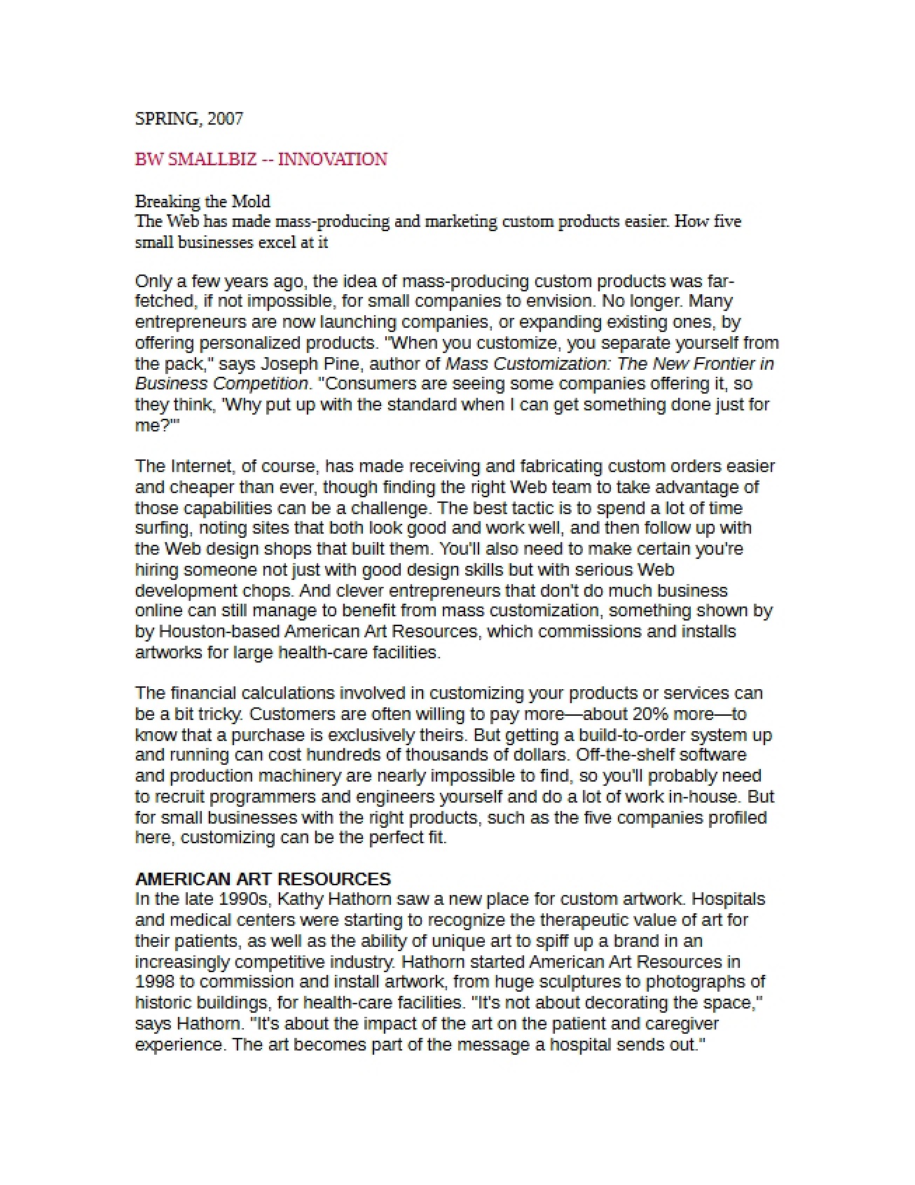 Concepts of Innovation