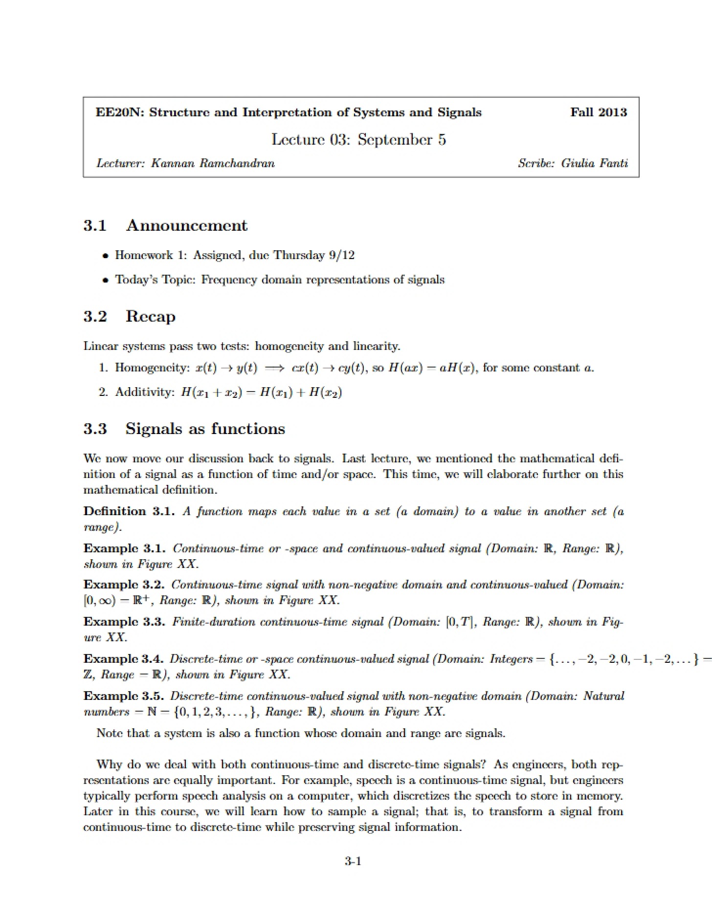 Third Lecture