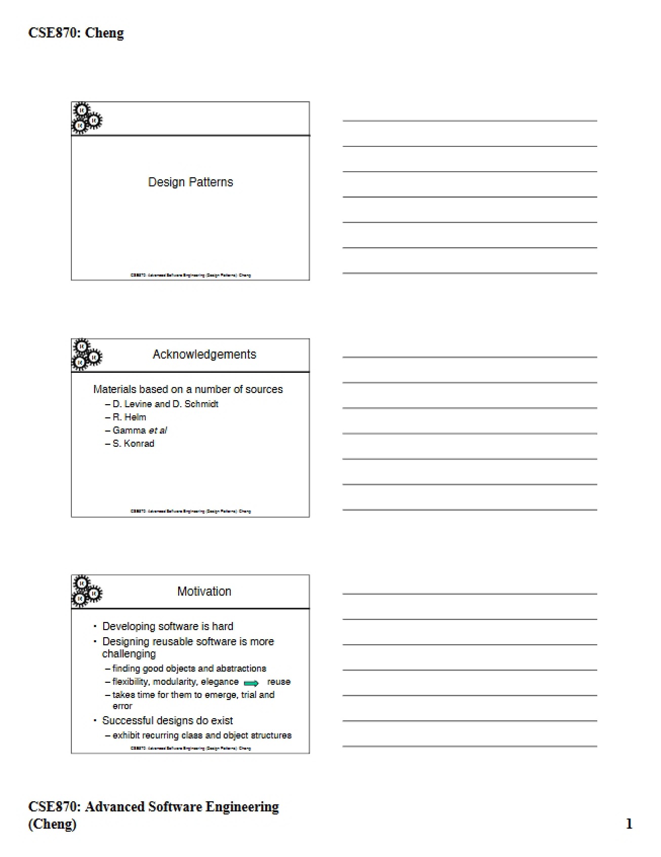 Design Patterns Notes