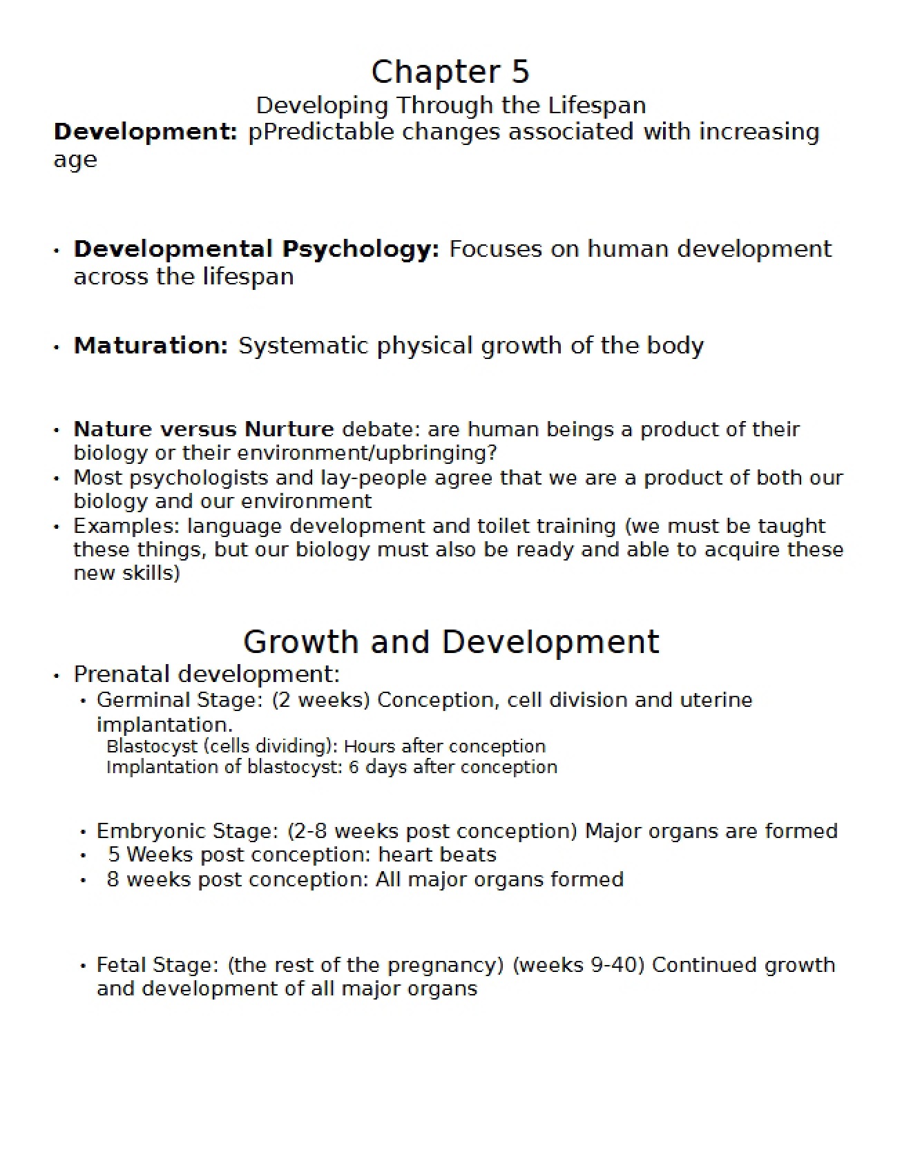 Psychology Chapter 5