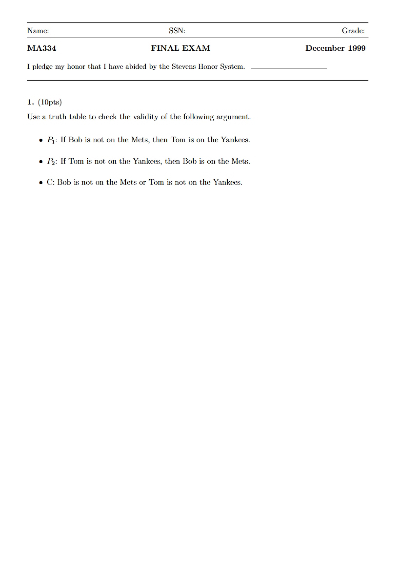 Discrete Math Final
