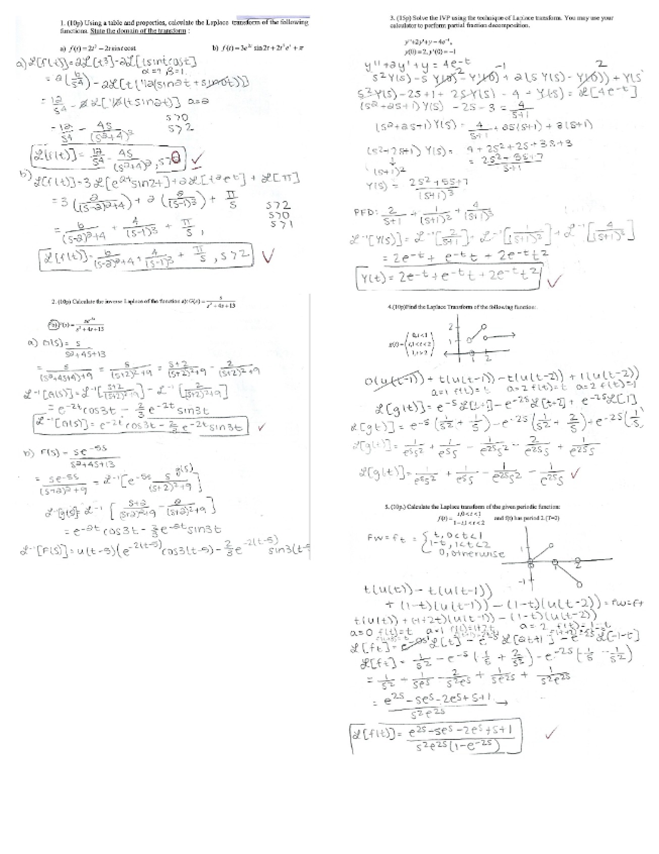 Formula Sheet for Third Test