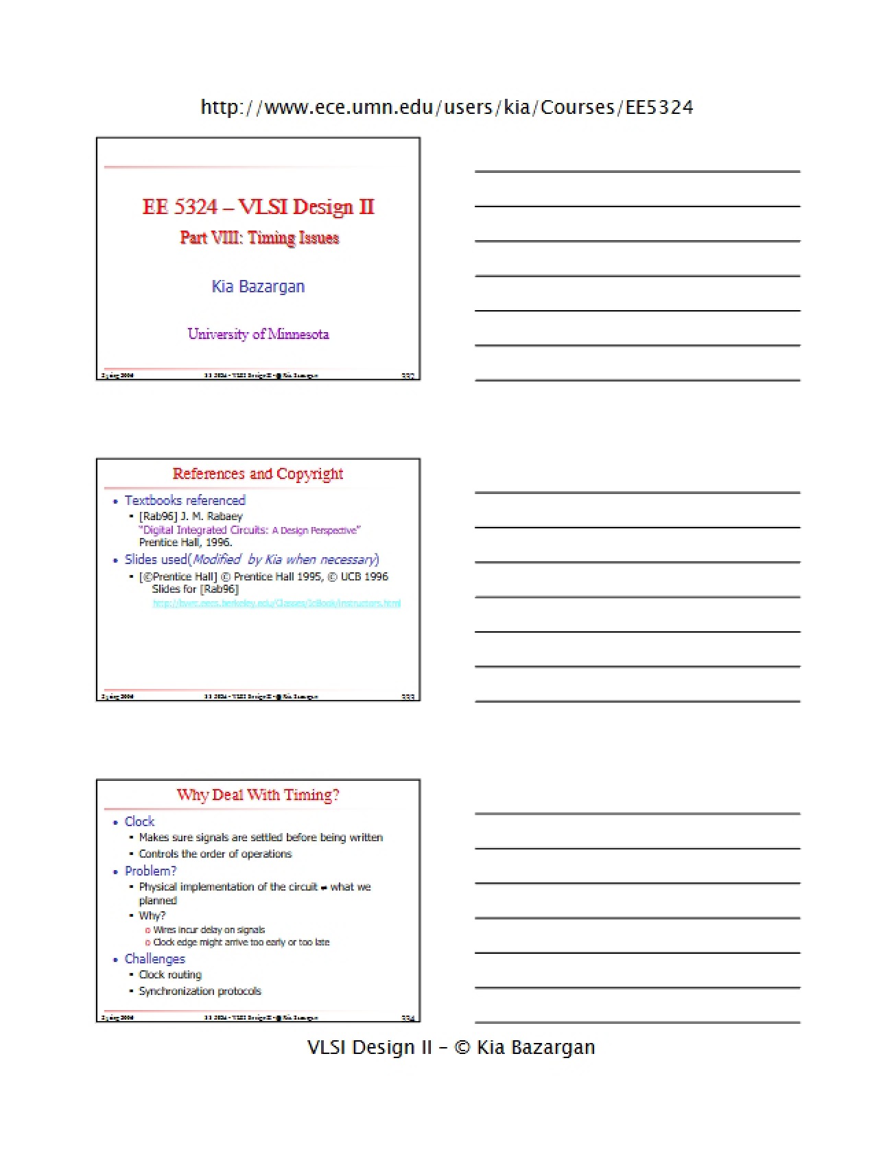 Issues with Timing in VLSI