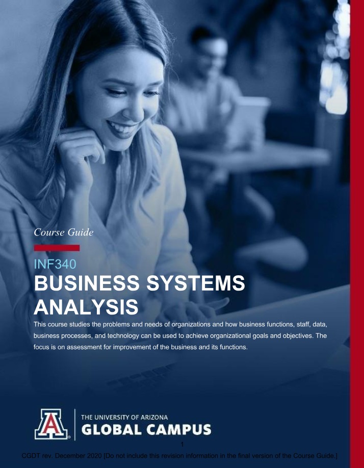 Business Systems Analysis Guide for INF340