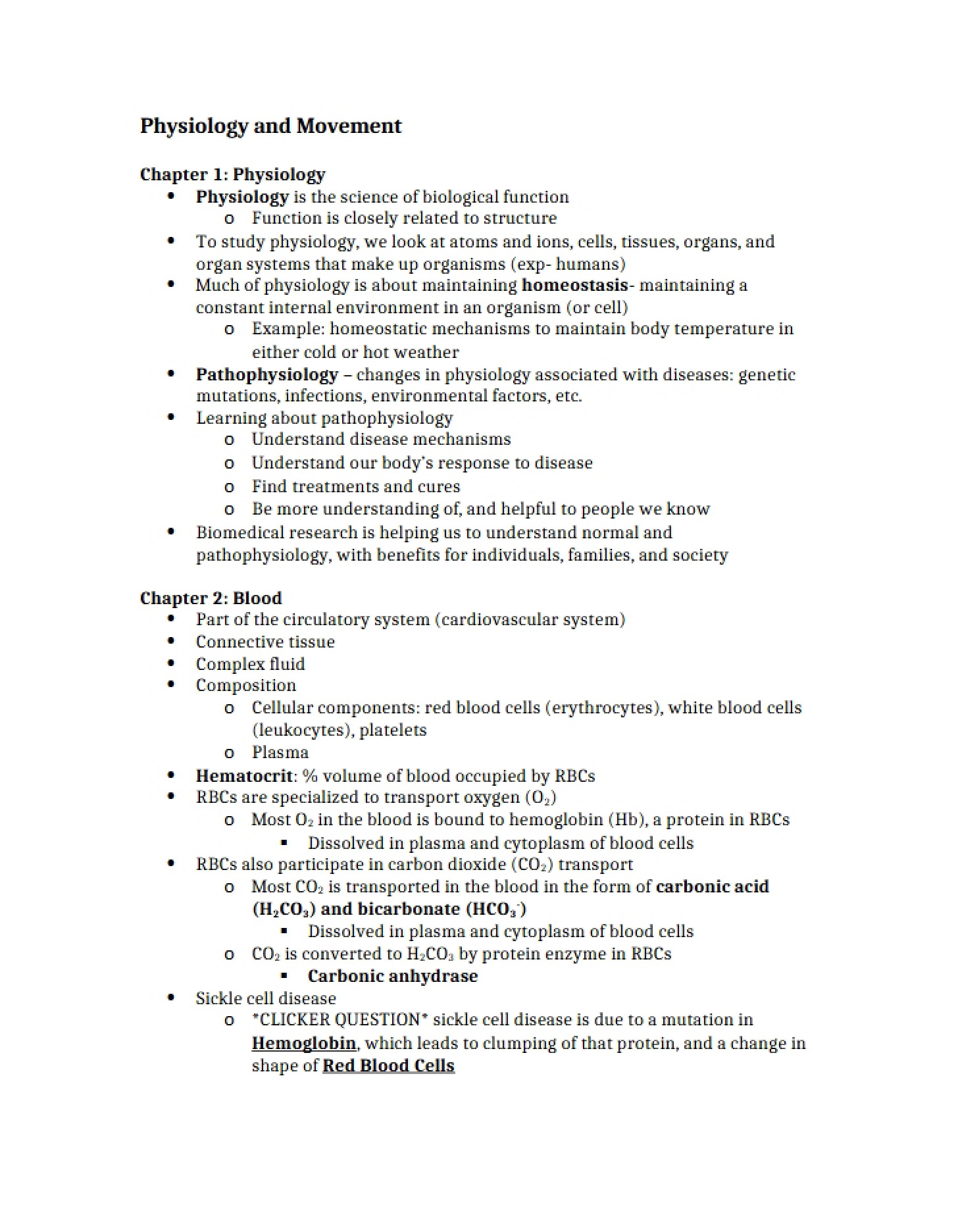 Motion and Physiological Dynamics