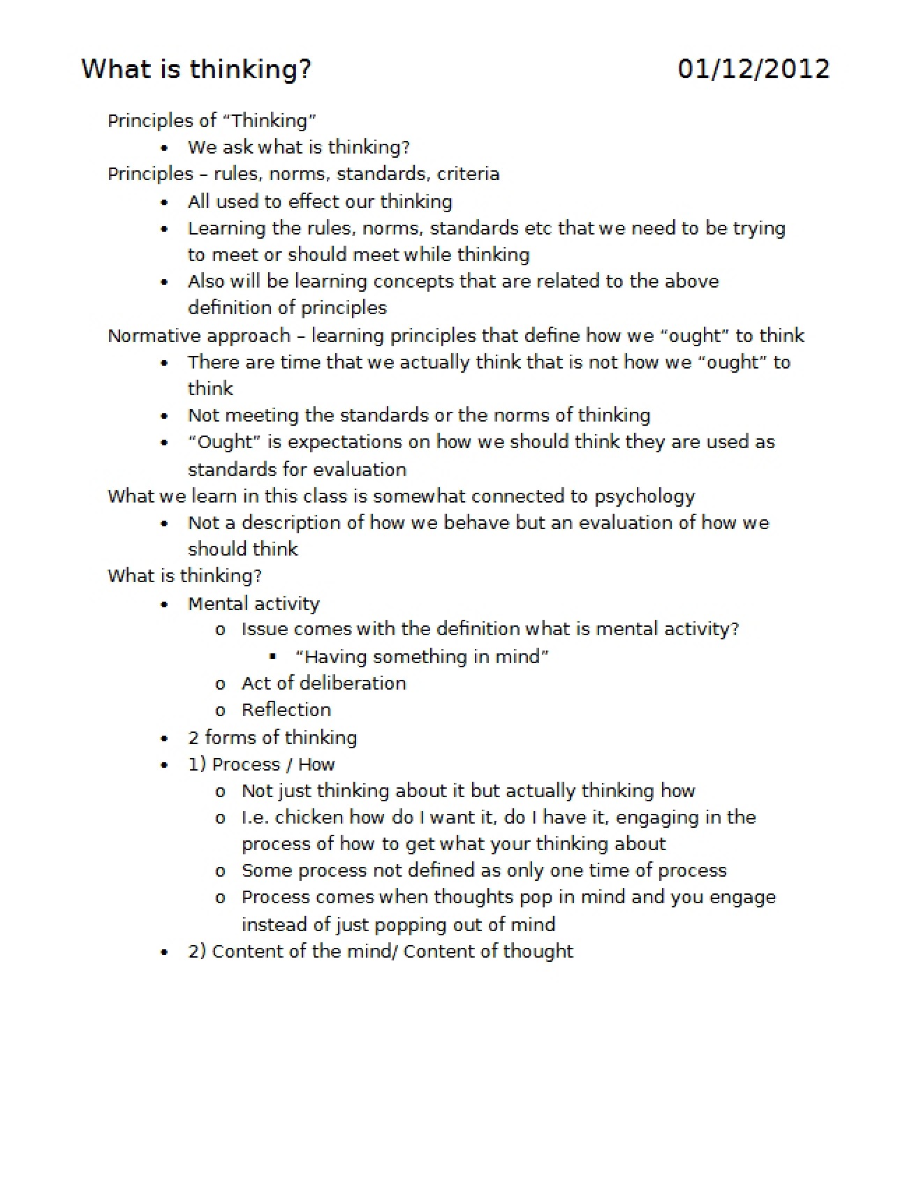 Thinking Principles Lecture