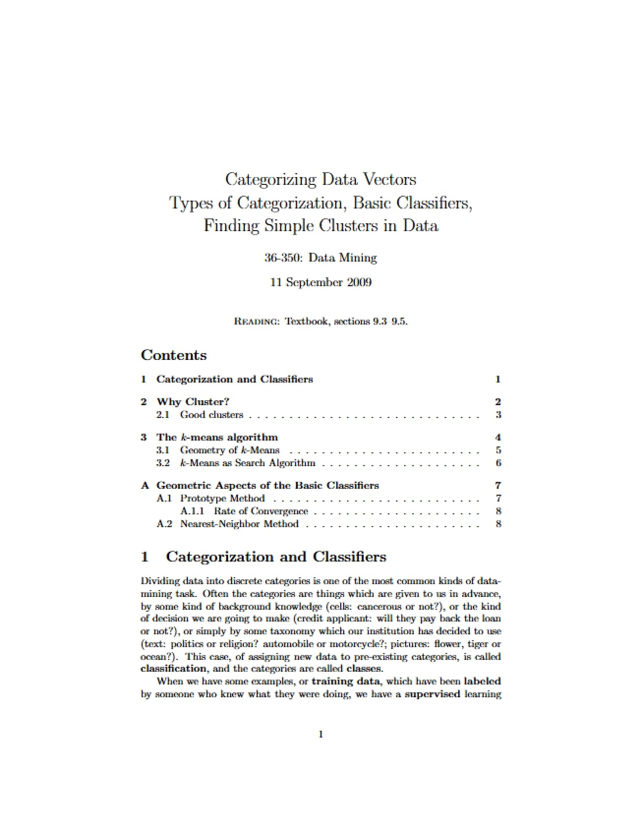 Statistical Computing Lecture Eleven