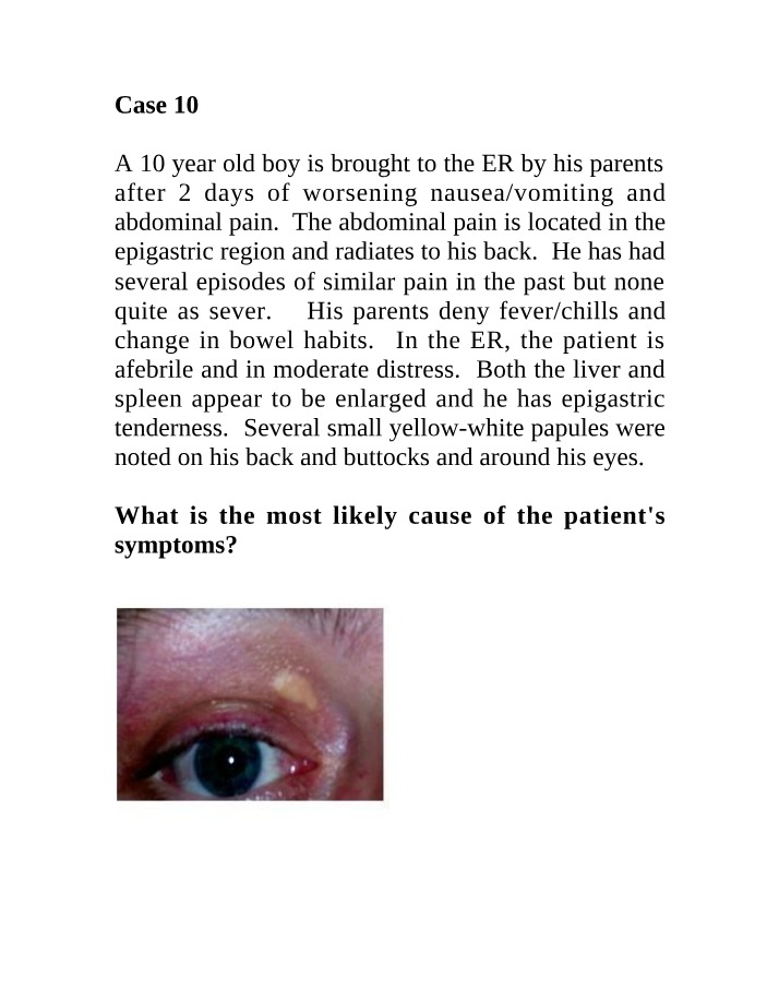 Worksheet for Toxicology Case 10