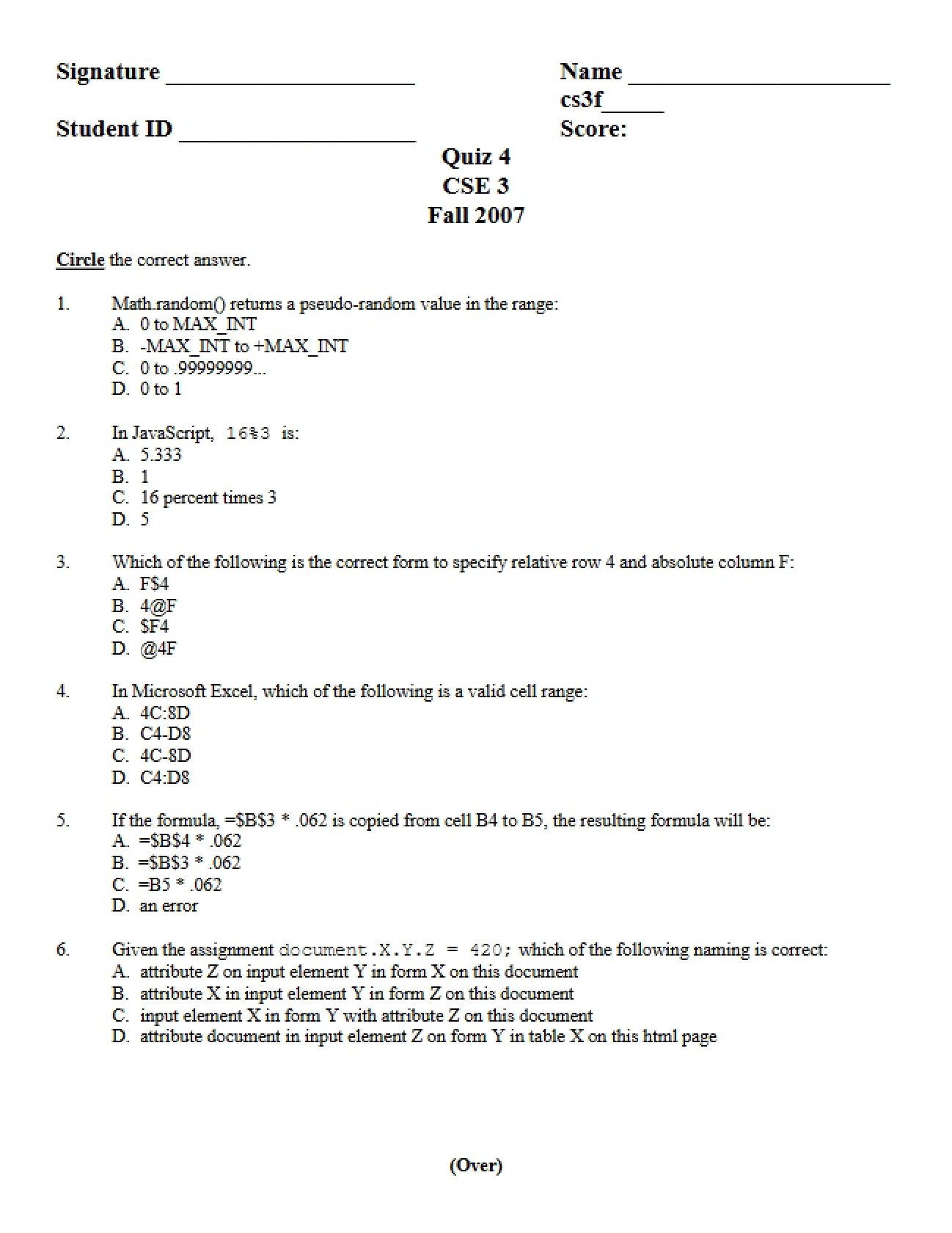 Information Technology Assessment 4