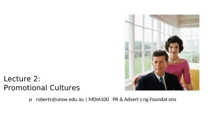 Influence of Advertising on Promotional Cultures