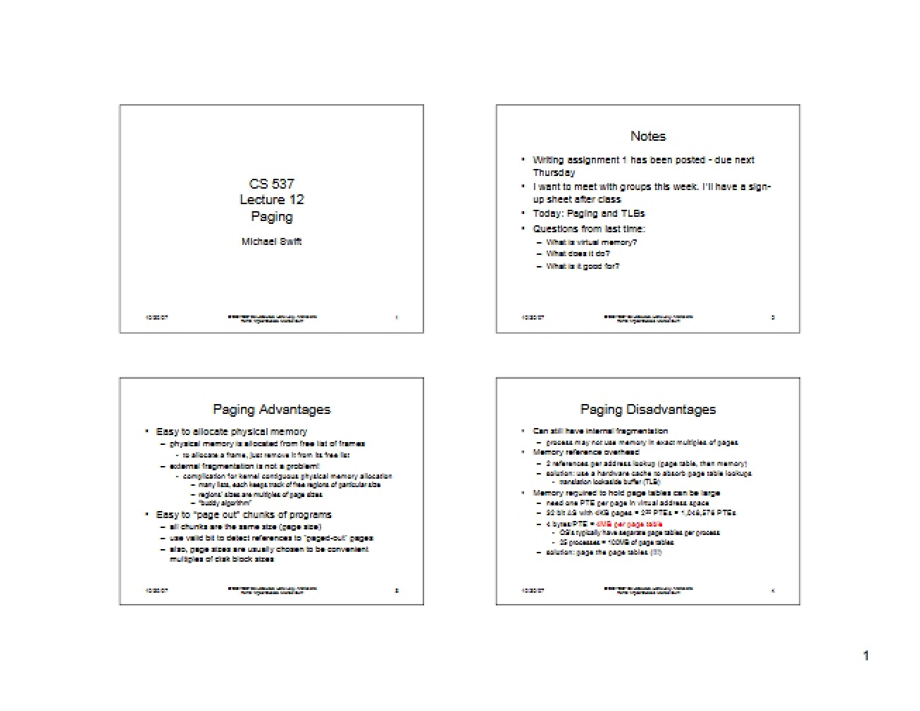 Session 12 Lecture