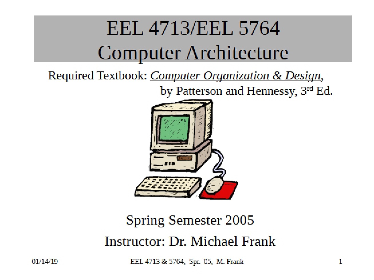 Study Notes for Computer Architecture Lectures