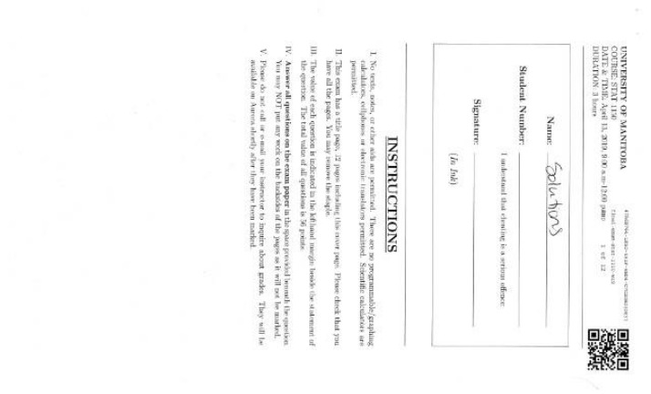 Final Exam for STAT 1150