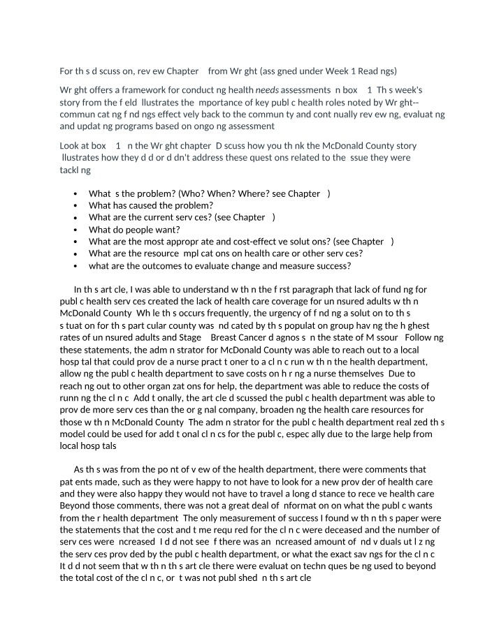 Module 3 Discussion