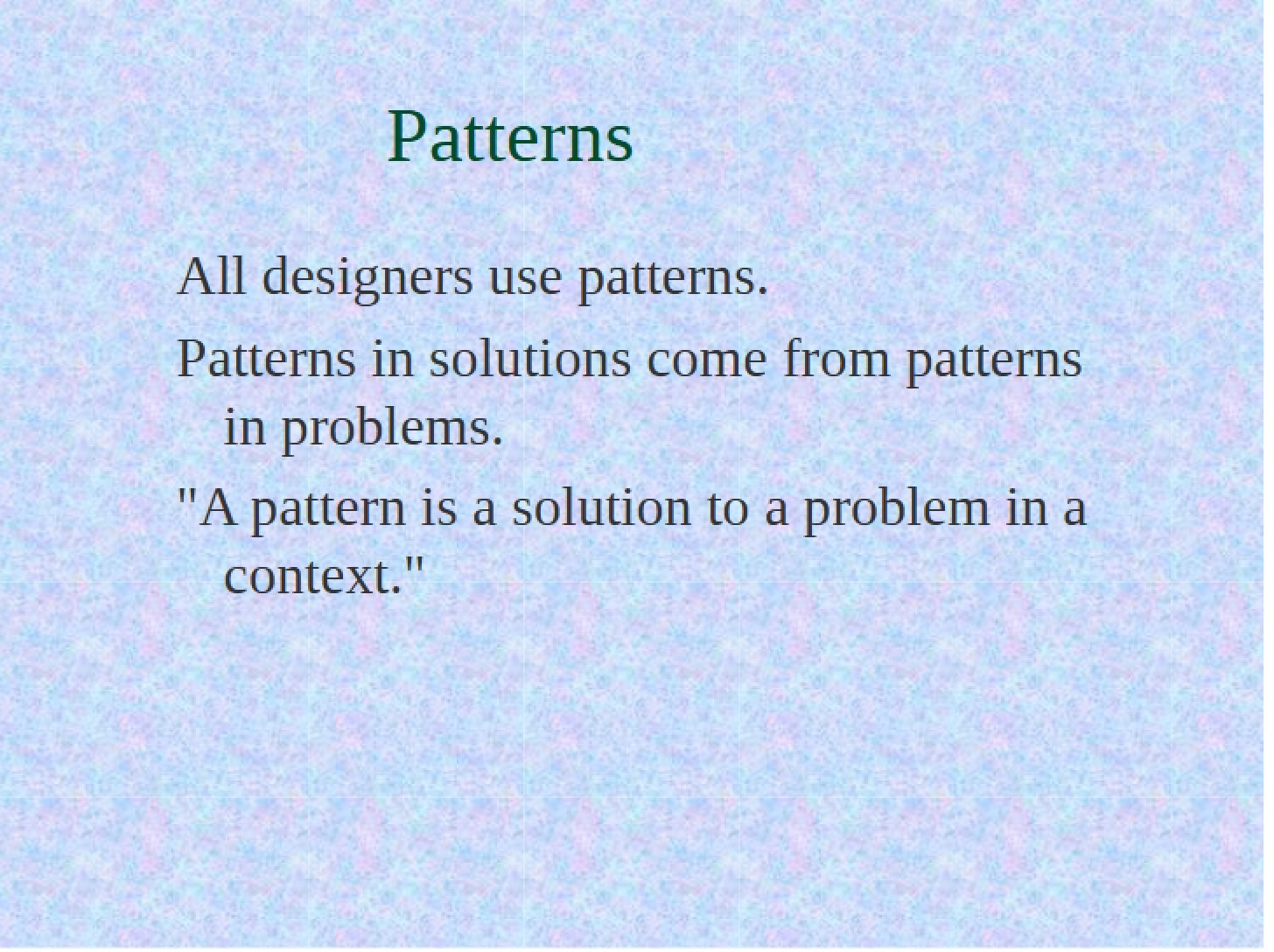 Software Design Patterns