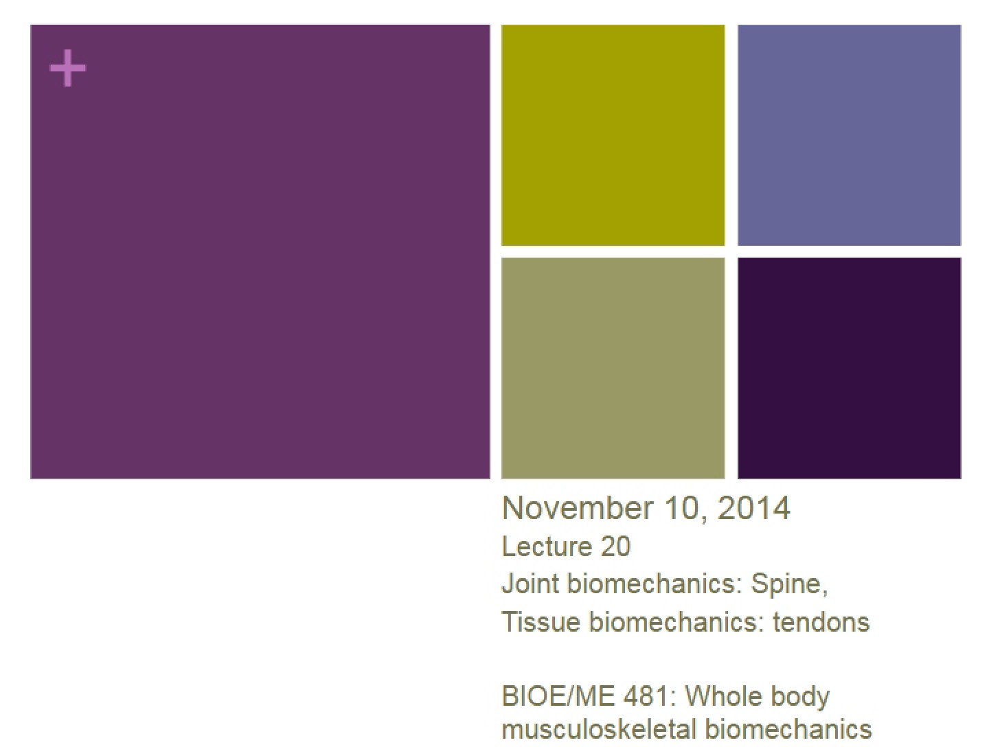 Lecture 20 Fall 2014