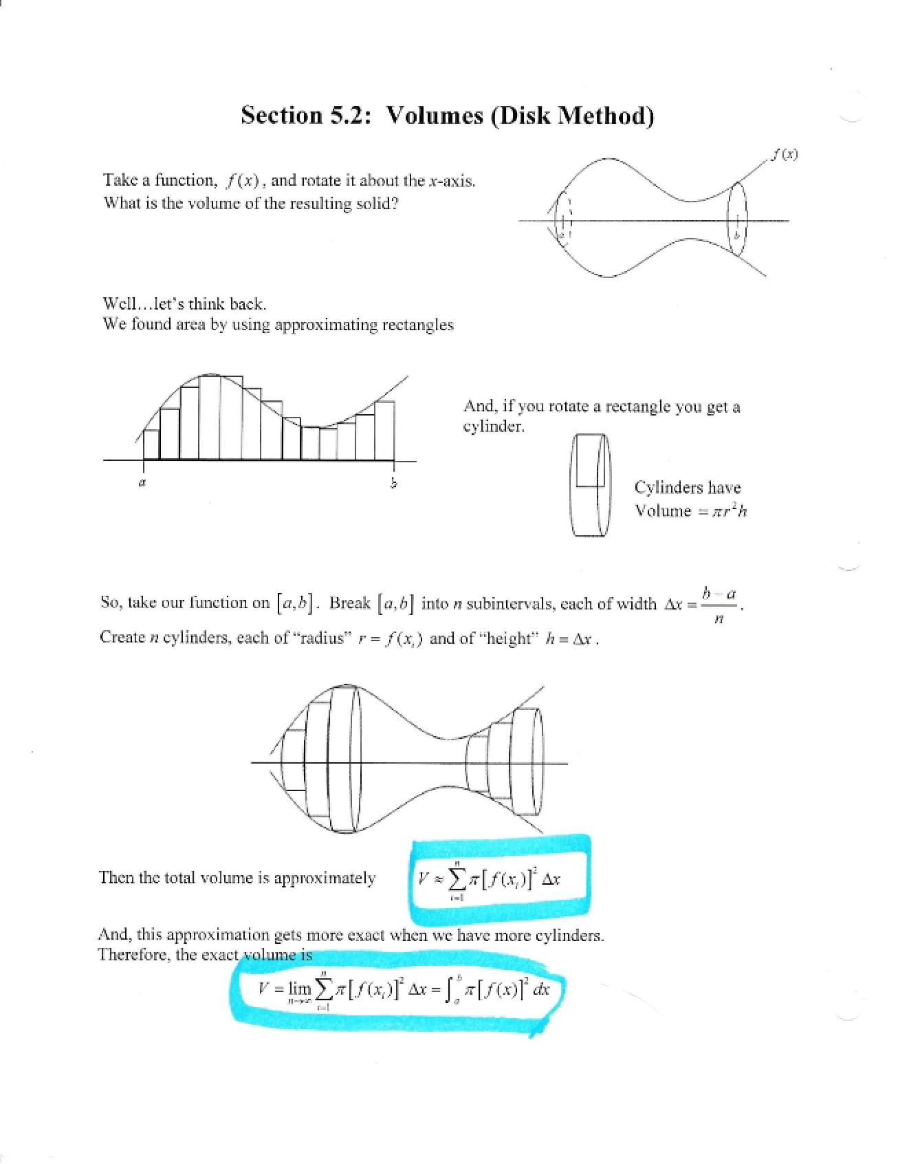Material from Section 5.2