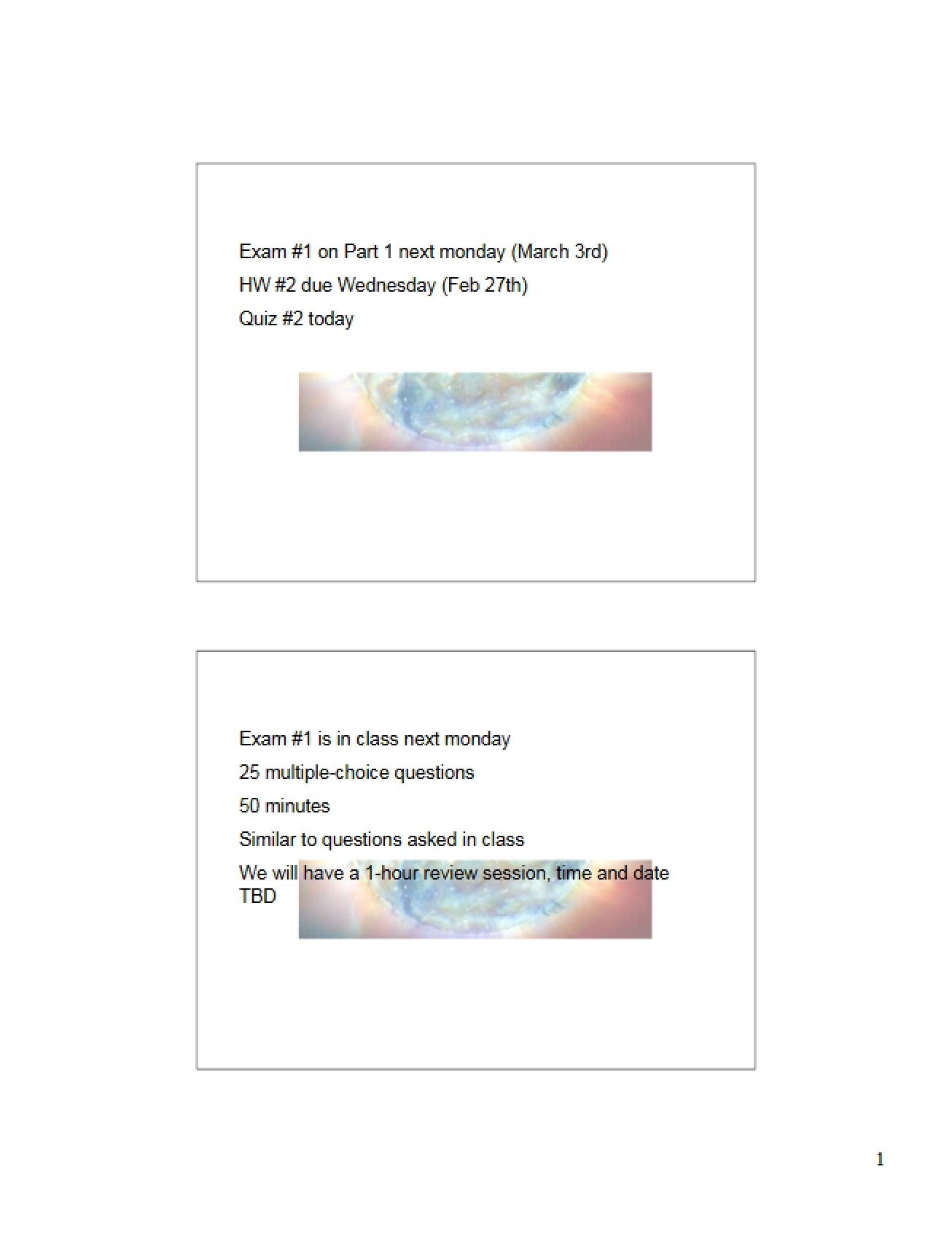 Professor's Notes