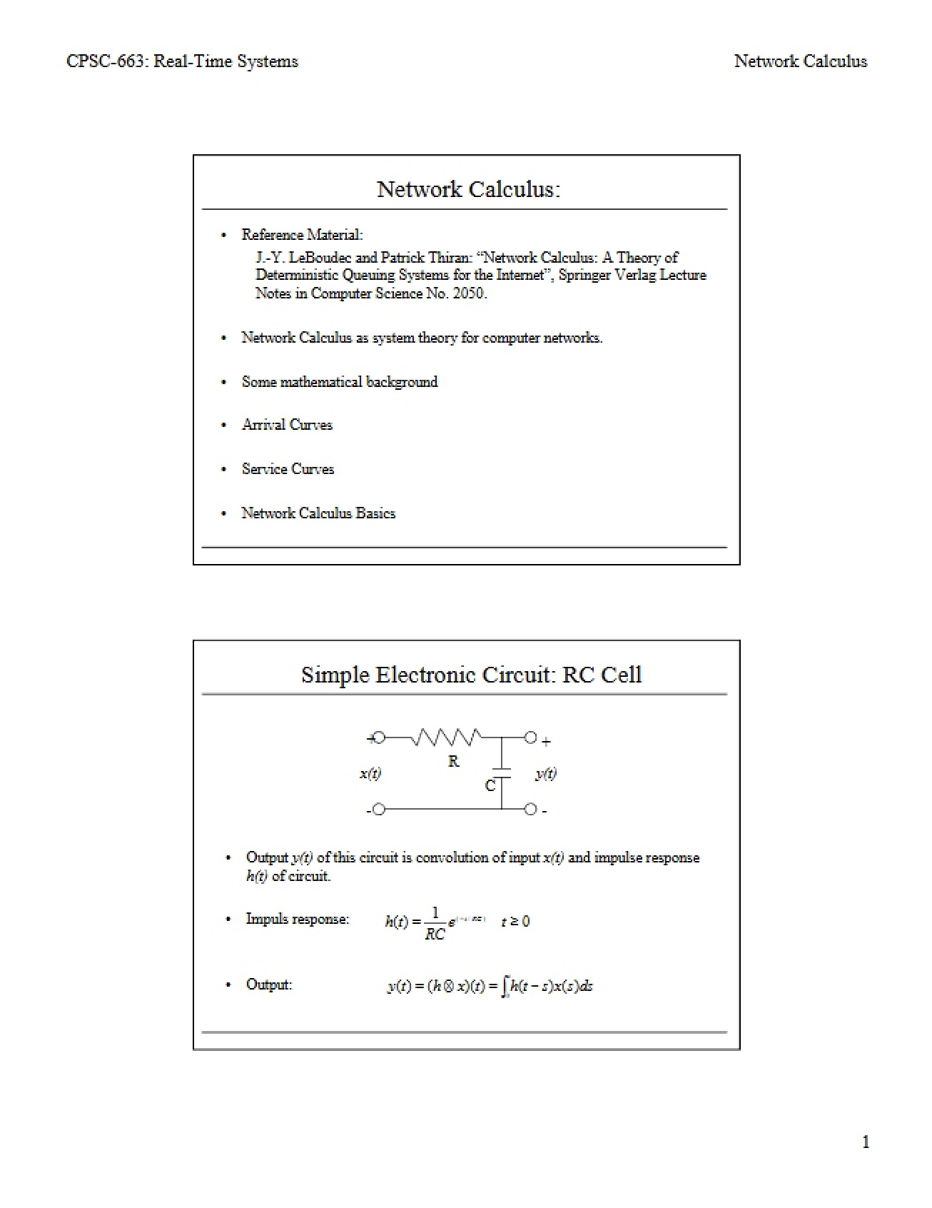 Introduction to Network Calculus