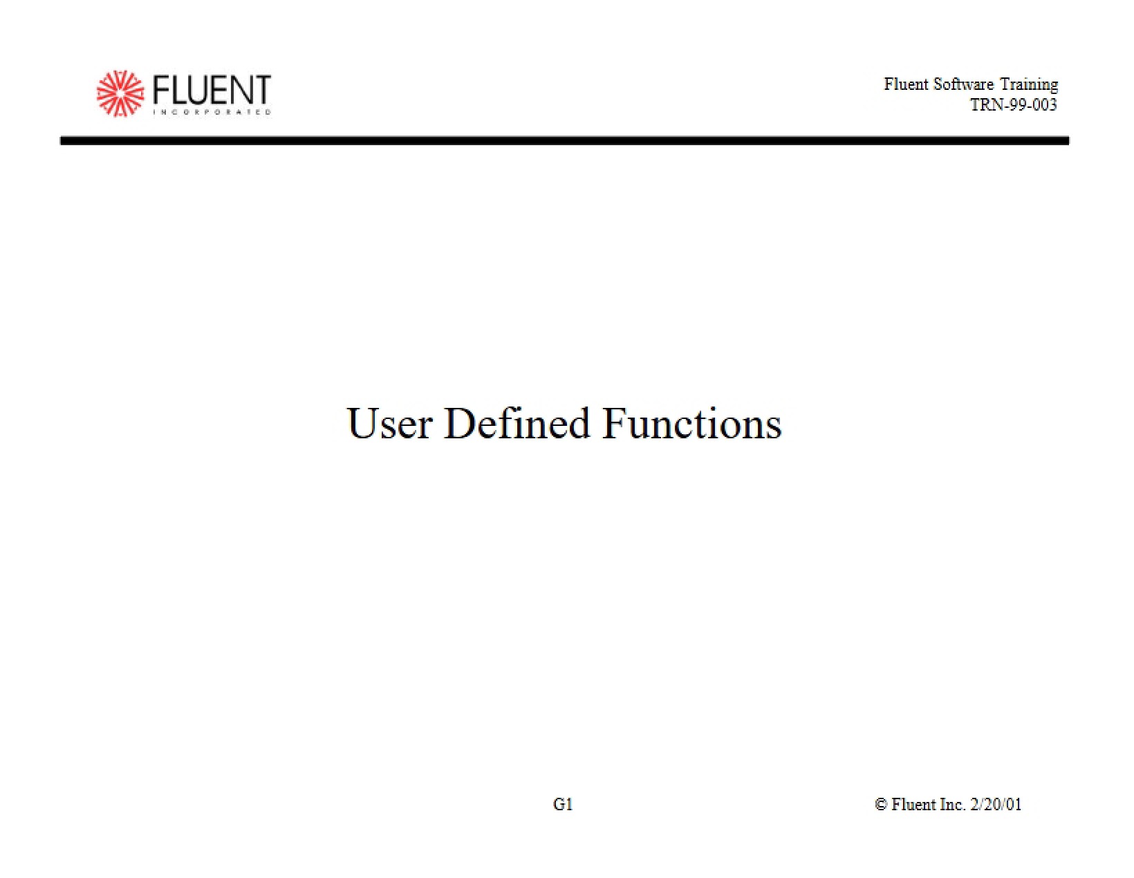 Functions Defined by User