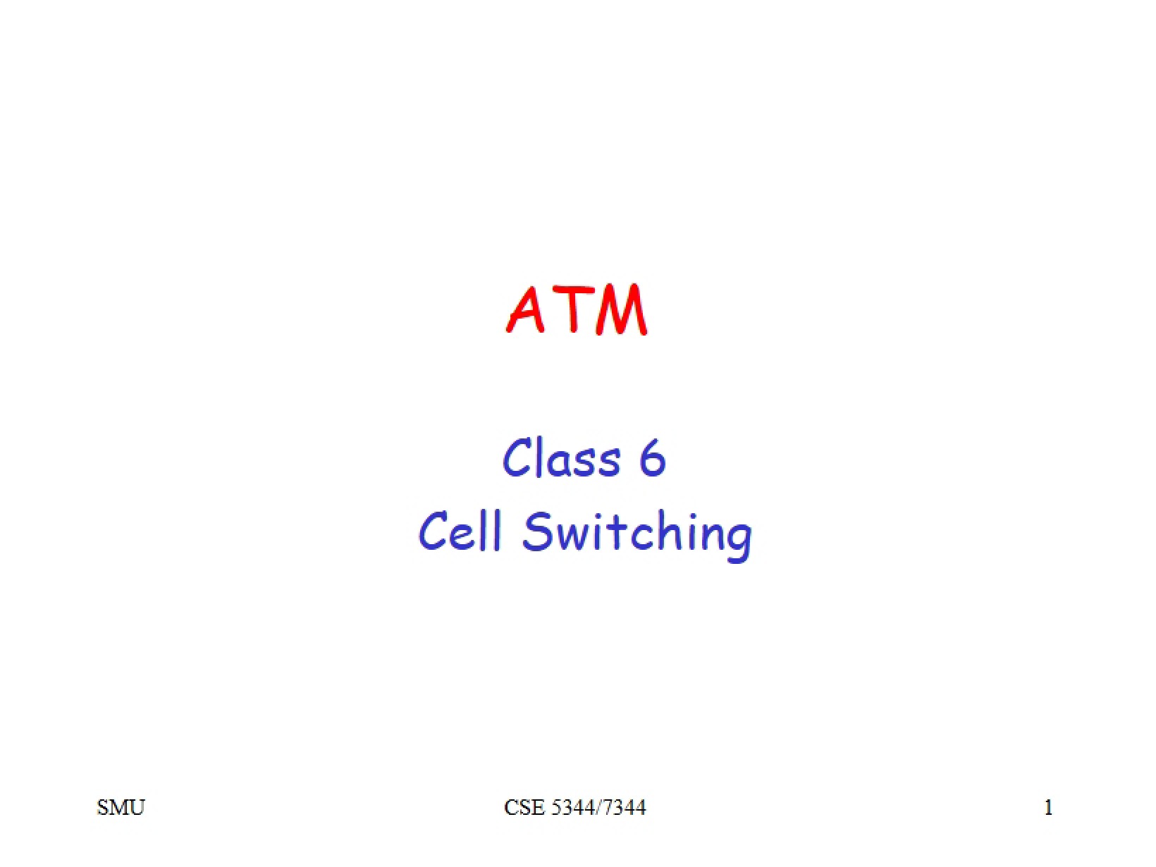 Switching of Cells