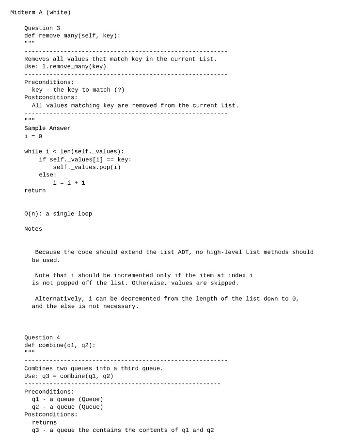 Midterm A (White Version)