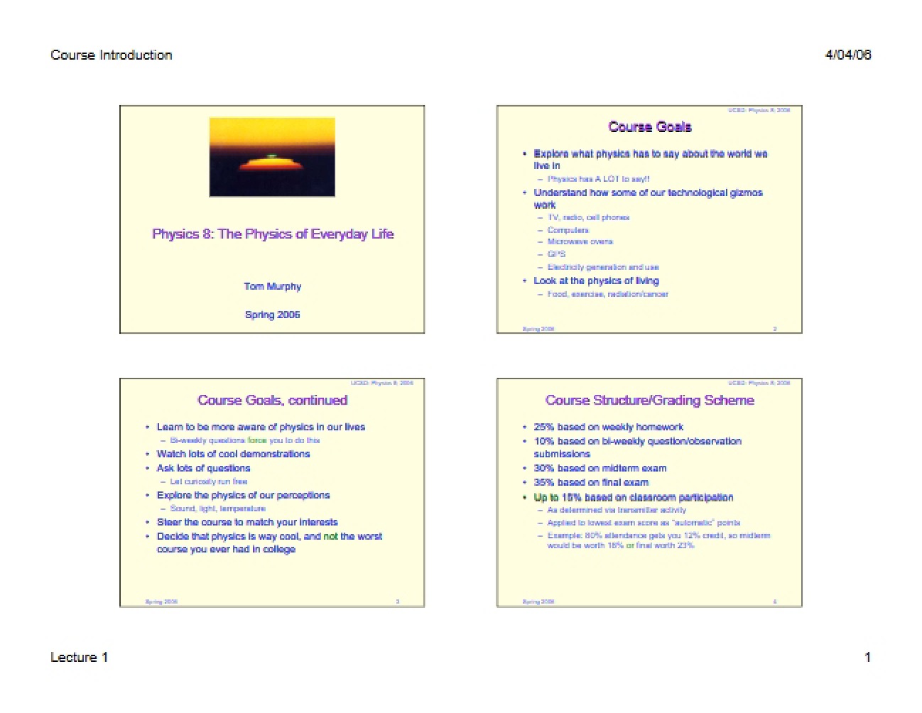 Foundational Overview of Everyday Physics