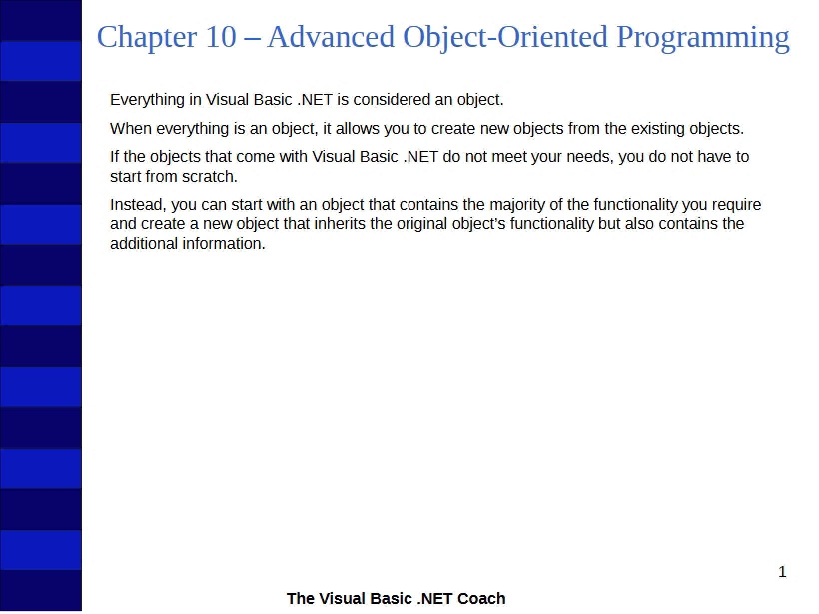 Advanced OOP (Chapter 10)