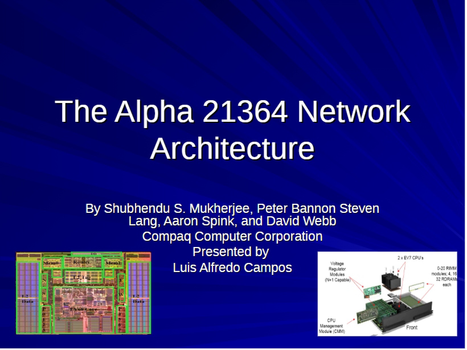 Network Architecture Alpha 21364